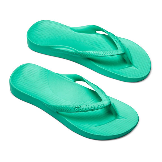 Archies-Thongs-Mint-Arch-Support-Sandals-45-degree-view.jpg
